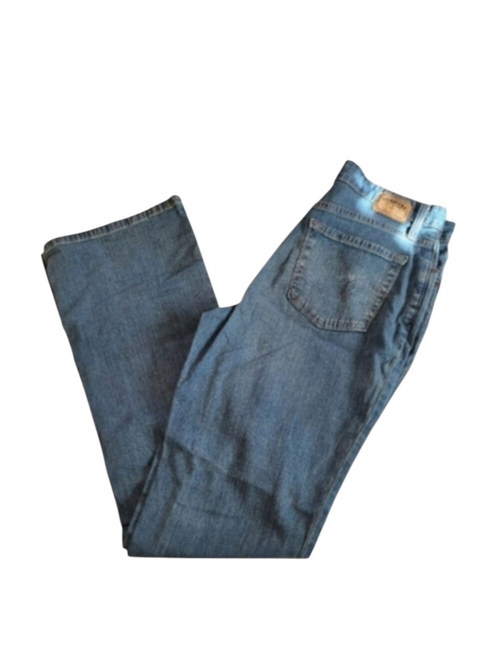 Vintage Levis Signature Cotton At Waist Bootcut Denim Blue Jeans Size 8 Medium